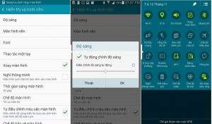 "Tự động chỉnh độ sáng" và “Tự điều chỉnh màu sắc màn hình” sẽ giúp cho Samsung Galaxy Note 4 không những hiển thị nội dung xuất sắc trên màn hình mà còn giúp tiết kiệm pin, giúp cho việc trải nghiệm được kéo dài thời gian lâu hơn.