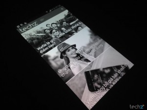 Khi chuyển về chế độ siêu tiết kiệm pin, hình ảnh trên Note 4 hoàn toàn được thể hiện dưới dạng đen trắng