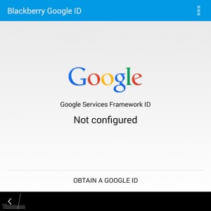 Ứng dụng BlackBerry ID, đăng nhập tài khoản Google vào đây