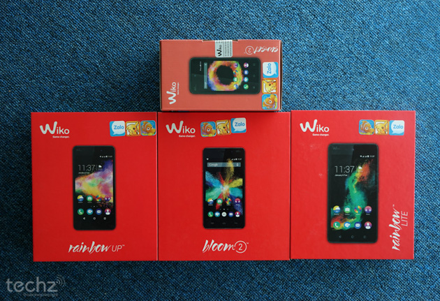 Loạt sản phẩm giá tốt của Wiko tại thị trường Việt Nam hiện nay, bao gồm dòng Rainbow, Bloom và Sunset.