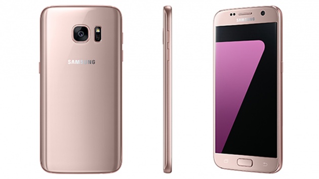 Phiên bản màu vàng hồng nữ tính. Ảnh: Samsung