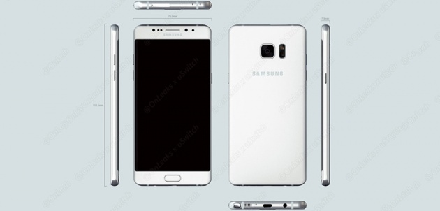 Siêu phẩm tháng 8 của Samsung có thiết kế tương tự như Galaxy S7 Edge