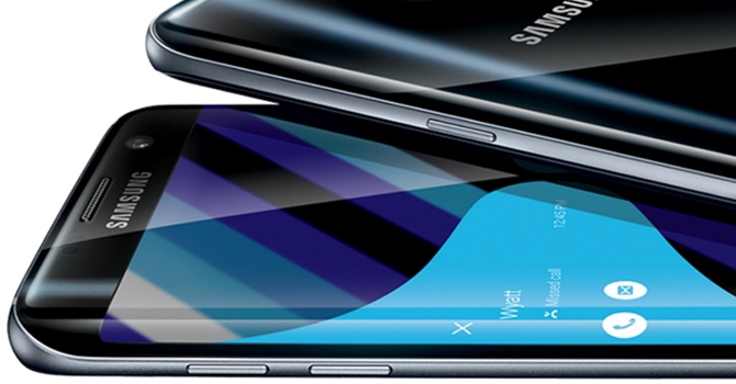 Galaxy S7 Edge với màu đen bóng
