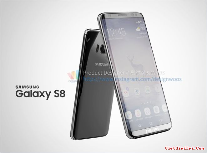 Mới đây, trang DesignWoOS từ Hàn Quốc đã cho ra bộ ảnh thiết kế của Galaxy S8 và S8+.   