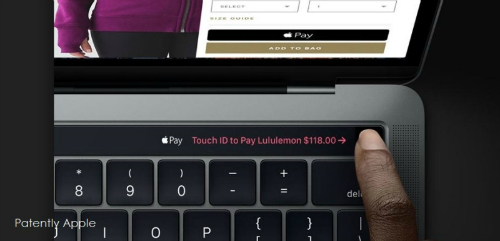 Touch ID đã xuất hiện trên thanh Touch Bar của MacBook Pro.