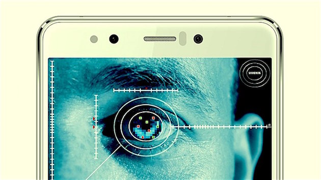 Homtom HT10 được trang bị công nghệ bảo mật mống mắt thế hệ thứ 2.