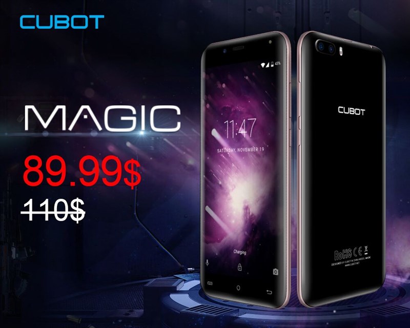 Điện thoại Magic Cubot được trang bị camera kép như iPhone 7 Plus.